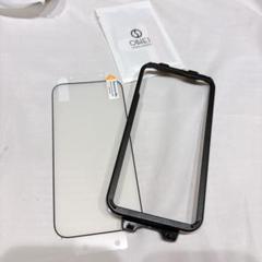 iPhone14Pro ガラスフィルム 強化ガラス 透明 枠付き
