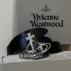 ヴィヴィアンW ベルト オーブ レザー 　100cm　タグ付き新品　347 ヴィヴィアンウエストウッド Vivienne Westwood レザーベルト