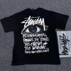 Stussy ブラック Tシャツ 未使用タグ付きM - メルカリ
