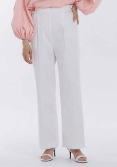 大人気☆定番yori サテンワイドパンツ 34 ホワイト サテンワイドパンツ | all item| yori
