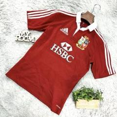 良品❗️【adidas】アディダス ラグビーシャツ(S)赤