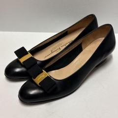 サルヴァドーレ フェラガモ パンプス レザー 22.5〜23cm 美品 値下げ サルバトーレフェラガモ Salvatore Ferragamo パンプス ヴァラ