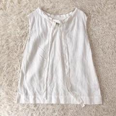 【fog linen work】2way リボン ノースリーブ ブラウス リネン fog linen work】2way リボン ノースリーブ ブラウス リネン fog