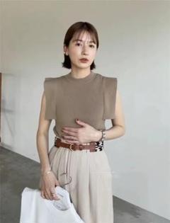 TODAYFUL - CLANE SQUARE SLEEVE KNIT VEST  完売品 試着のみ CLANE - スクエアスリーブ ニットトップス - SQUARE SLEEVE KNIT