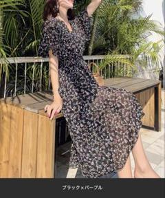 リゾートワンピース レディース ロング ロング丈ワンピース　Mサイズ