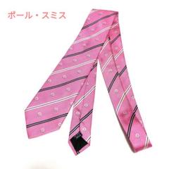 PaulSmith ポールスミス ピンク ネクタイ 総柄