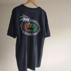 ステューシー　ラスタ　Tシャツ バックプリント　ラスタ　レゲエ　ブラック　L 80〜90'S OLD STUSSY RASTA & LION T-SHIRTS（USA製オールド