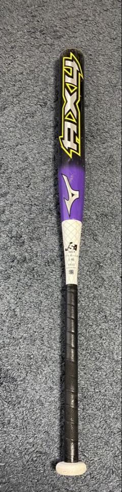 【値下げ】Mizuno Pro ソフトボールバット 3号　紫黒