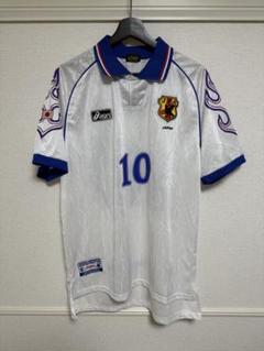 1998 asics 日本代表 home 名波浩 #10 フランスW杯 炎】