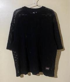 24SS Stussy Mesh Jersey Crew BLACK