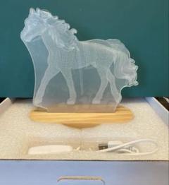 3Dランプ　馬好きへのギフト　寝室装飾　馬　USB スイッチ