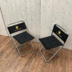ビンテージ JPS ジョンプレイヤースペシャル　折りたたみ椅子 2個セット JPS 昭和 当時もの 80年代 折りたたみ椅子 ジョン・プレイヤー