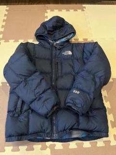 140ノースフェイス子供キッズブルーベージュ青グースダウンジャケットパーカ THE NORTH FACE ザ・ノース・フェイス ベビーウェア ダウン