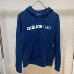 【大人気!】adidas neo アディダス ネオ 総柄パーカー ビッグロゴ