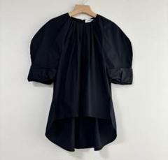 40.ENFOLD✨ネイビー ブラウス ゆったり上品シルエット 38 M 40 ENFOLD ネイビー ブラウス ゆったり上品シルエット 38 M