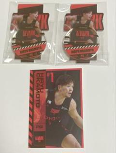 Bリーグコラボカフェ アルバルク東京 岡本飛竜 アクスタ+カード