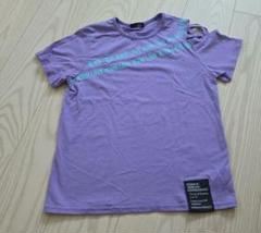 JENNI love● パープル Tシャツ 肩開きデザイン