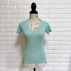 ANAYI ラメニットトップス 38 ミント美品 日本ブランド