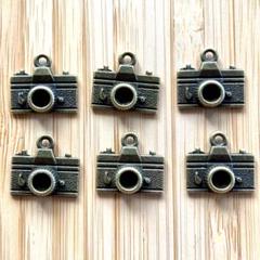 カメラ アンティークカラー ハンドメイド 素材 パーツ チャーム