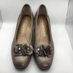 d100/極美品★RIZ コンフォート バックルデザイン本革パンプス 23㎝ リズ コンフォート Riz Comfort リズコンフォート パンプス
