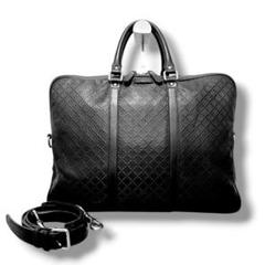 美品✨GUCCIビジネス バッグ レザー×ナイロン GGシマ 2way GUCCI グッチ シマ ビジネスバッグ レザー 201480 ブラック