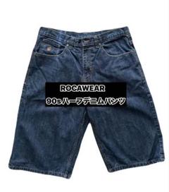 Roca Wear ハーフデニムパンツジーンズウォッシュドユニセックス Rocawear デニム ハーフパンツ ジーンズ 90s 00s ビンテージ