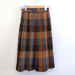 【LISBURN】チェック柄　レトロプリーツスカート　Sサイズのサムネイル