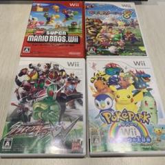 wiiソフト　まとめ売り　マリオ　ポケモン