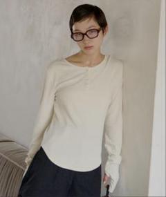 GIUNON ロングスリーブリブカーディガン GIUNON（ジウノン）の「long sleeve rib cardigan / ロング