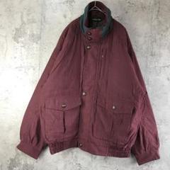 Y3123古着　アウター　ジャケット　えんじ　90s Y2K