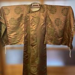狩衣・単・ 花丸文 おっくう 浅縹色地 法衣 寺院 僧侶 神職 装束