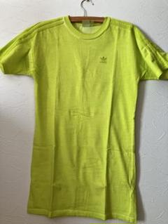 adidasアディダスレディースミニワンピースＴシャツ Mサイズ ライムグリーン