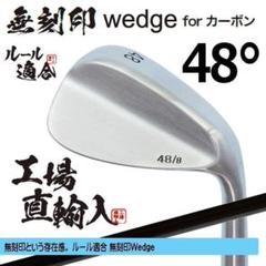 新品 無刻印 ノーロゴ ウェッジ 48° カーボン ルール適合 ウェッジ