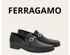 Ferragamo フェラガモ　ガンチーニ モカシン黒ローファー メタルバックルのサムネイル