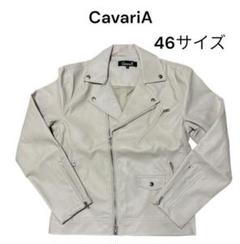 ディズニープリンセスのベビーグッズも大集合 ダブルライダース ホワイトレザー CavariA 46サイズ メルカリ - y2k ジャケット・アウター