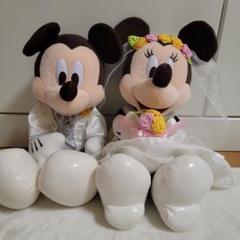 ミッキー、ミニー ウエディング ぬいぐるみ