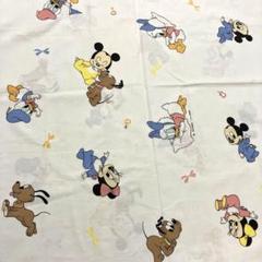 ビンテージシーツ ベビーミッキー ミニー 布団カバー(表裏2面) ディズニー