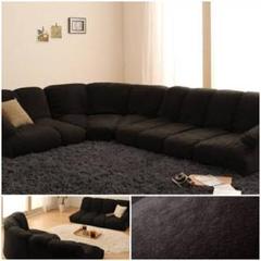 新品 ♥ ソファー ロータイプ ブラック