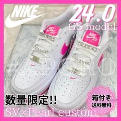 NIKE ナイキ AIR FORCE 1 エアフォース1 シルバー ピンク24