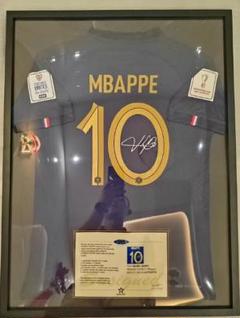 ムバッペ フランス代表 ワールドカップ ユニフォーム 額装済み