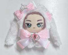 ぬい服 10～12cm ちびぐるみ うさぎ 白 ピンク 量産 着ぐるみ