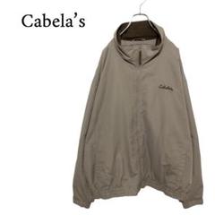 【Cabela's】裏地フリース ロゴ刺繡ウォームアップジャケット B-3373