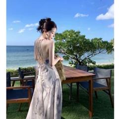 レジャーに最適✭ロング丈ワンピース★春夏コーデ✭