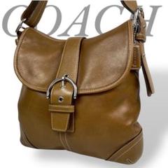 COACH コーチ ショルダーバッグ ソーホー オールレザー 茶 シグネチャー
