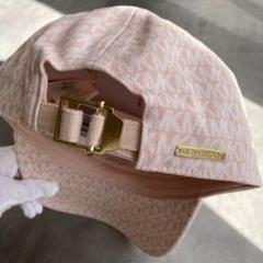 MICHAEL KORS キャップ ピンク パウダーブラッシュ MKロゴ