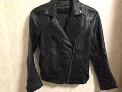 ネイビー ライダースジャケットxs