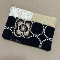 ミナペルホネン　ポンピアのミニマム財布 ハンドメイド□ミナペルホネン□ポンピアうさぎ□ pomppia
