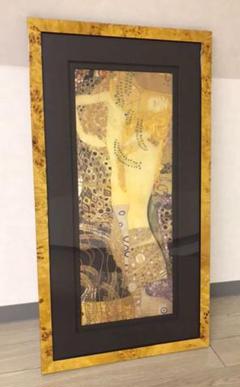 【クリムト】★美麗額装★『接吻 Der Kuss』★86×43.5cm★