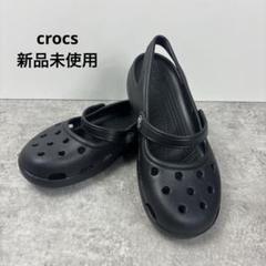 【美品】crocs クロックス シャイナ 24 ブラック メリージェーン crocs クロックス crocs【メンズ レディース サンダル】Stomp