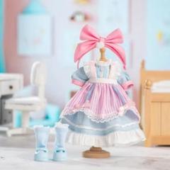 1着のみ【オビツ11、リロロ】スワロフスキーのシャカシャカぱすてるうさドレス B 1着のみ【オビツ11、リロロ】スワロフスキーのシャカシャカ